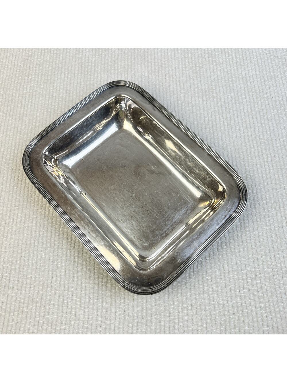 Silver Plated Serving Dish 9 x 7 E.G. Webster & Son USA Vintage Home Party